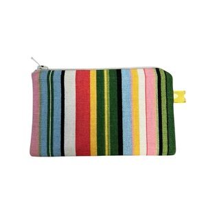 TALFOURD JONES pastel rainbow striped mini zipper case / coin keeper